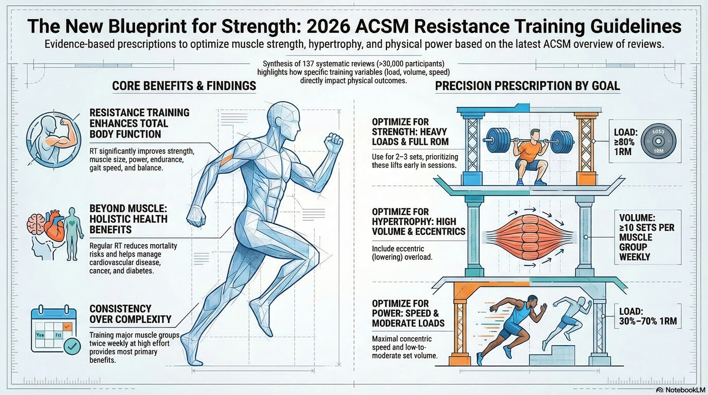 ACSM 2026 guideline summary in infograhics